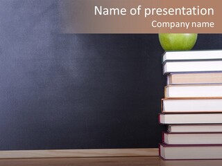 College Book Learn PowerPoint Template