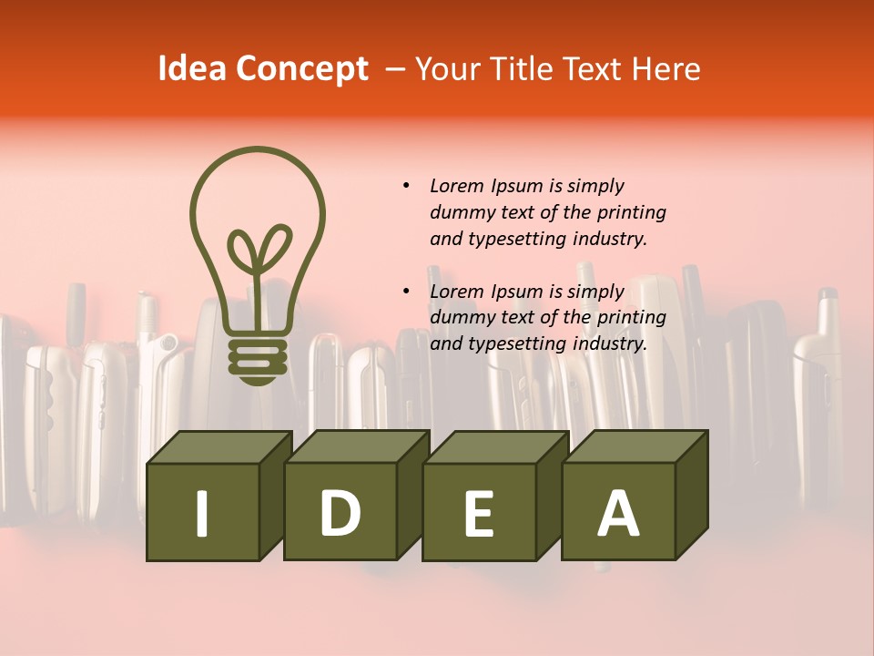 Throw Away Used Electrical Equipment PowerPoint Template