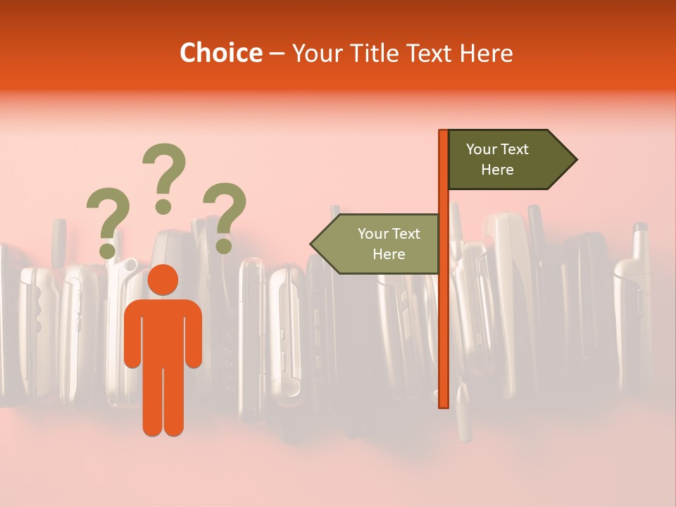 Throw Away Used Electrical Equipment PowerPoint Template