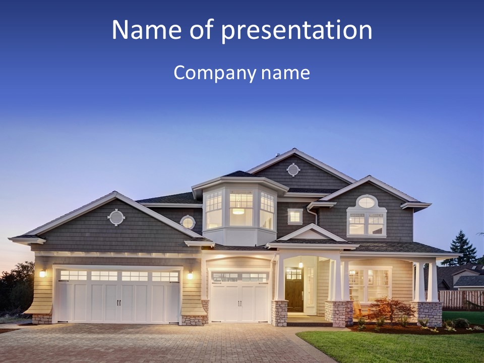 Building Land Luxury PowerPoint Template