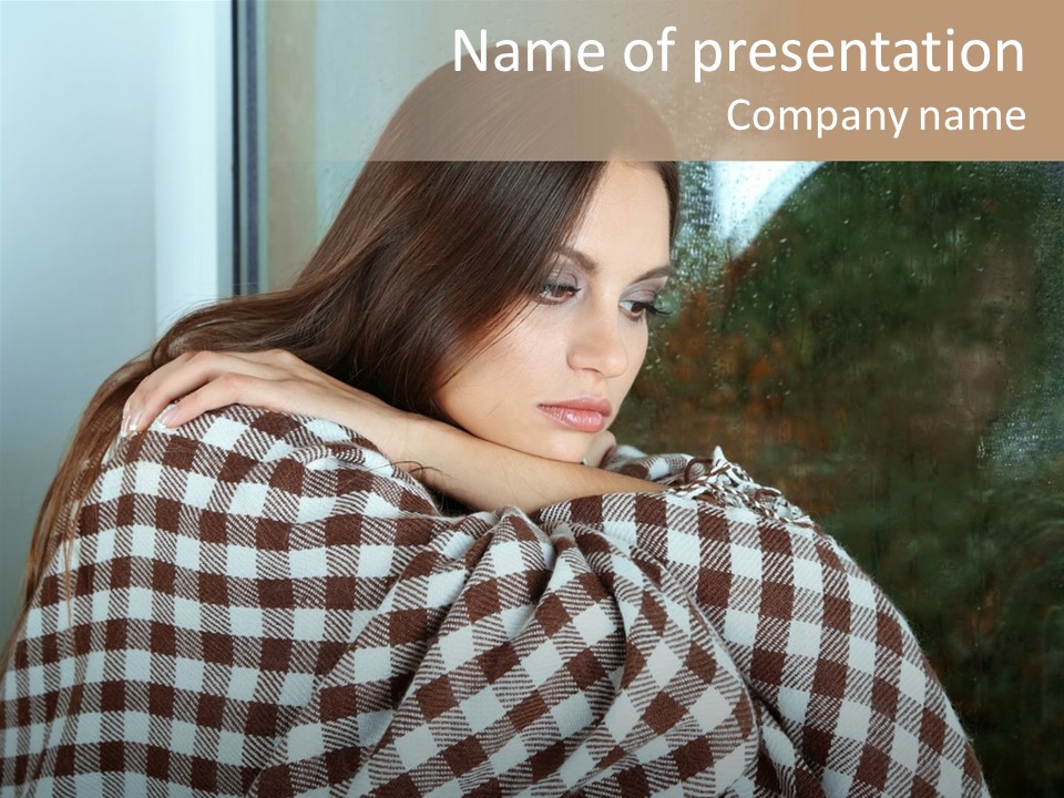 Displeased Desperation Girl PowerPoint Template