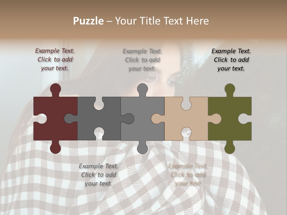 Displeased Desperation Girl PowerPoint Template