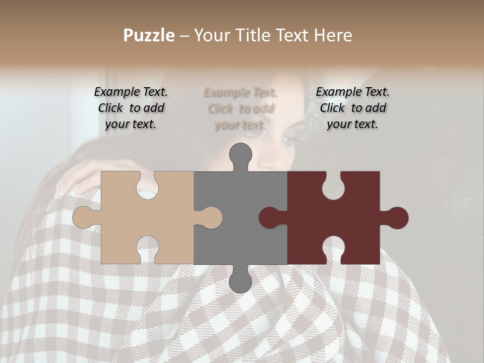 Displeased Desperation Girl PowerPoint Template