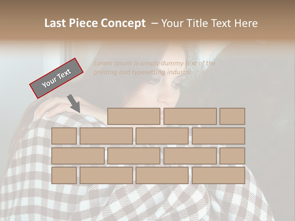 Displeased Desperation Girl PowerPoint Template