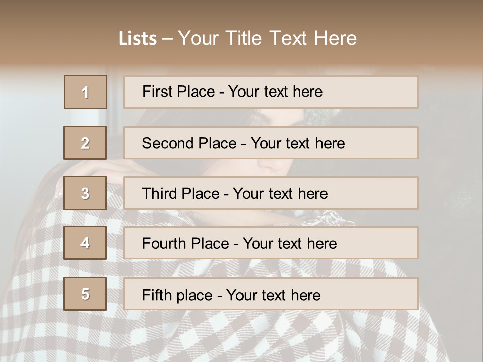 Displeased Desperation Girl PowerPoint Template
