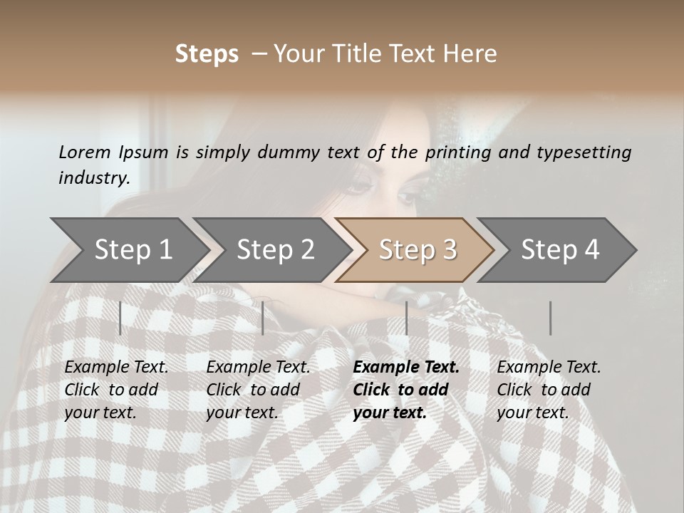 Displeased Desperation Girl PowerPoint Template