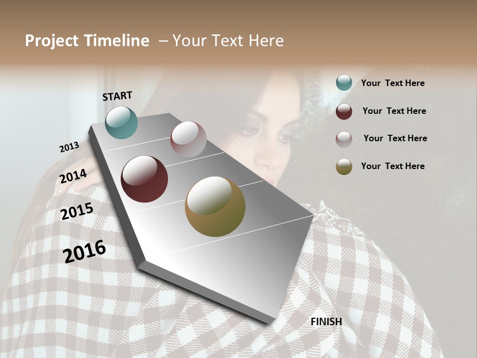 Displeased Desperation Girl PowerPoint Template