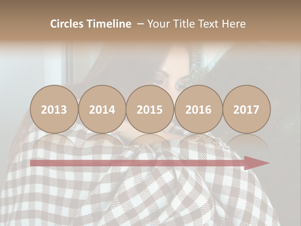 Displeased Desperation Girl PowerPoint Template