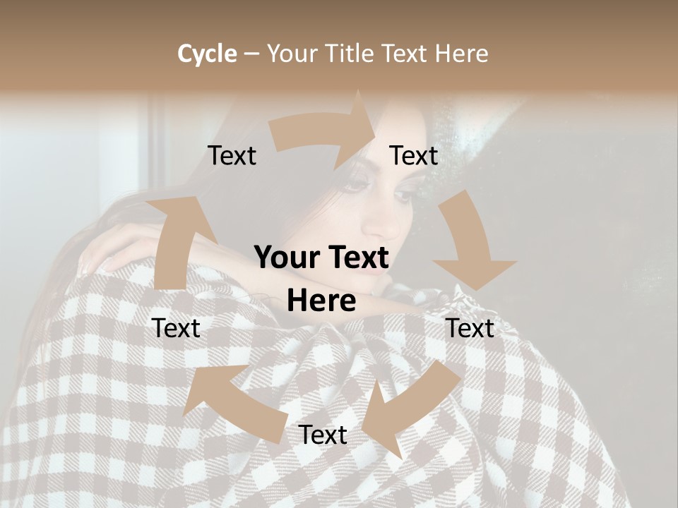 Displeased Desperation Girl PowerPoint Template