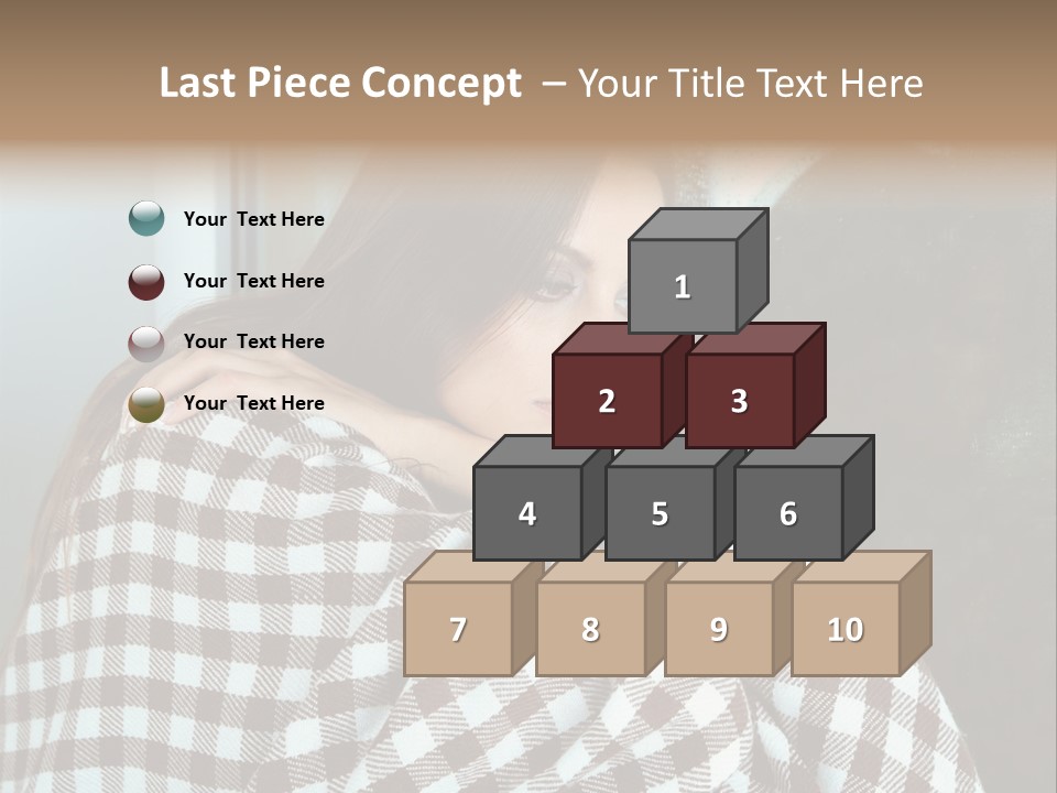 Displeased Desperation Girl PowerPoint Template