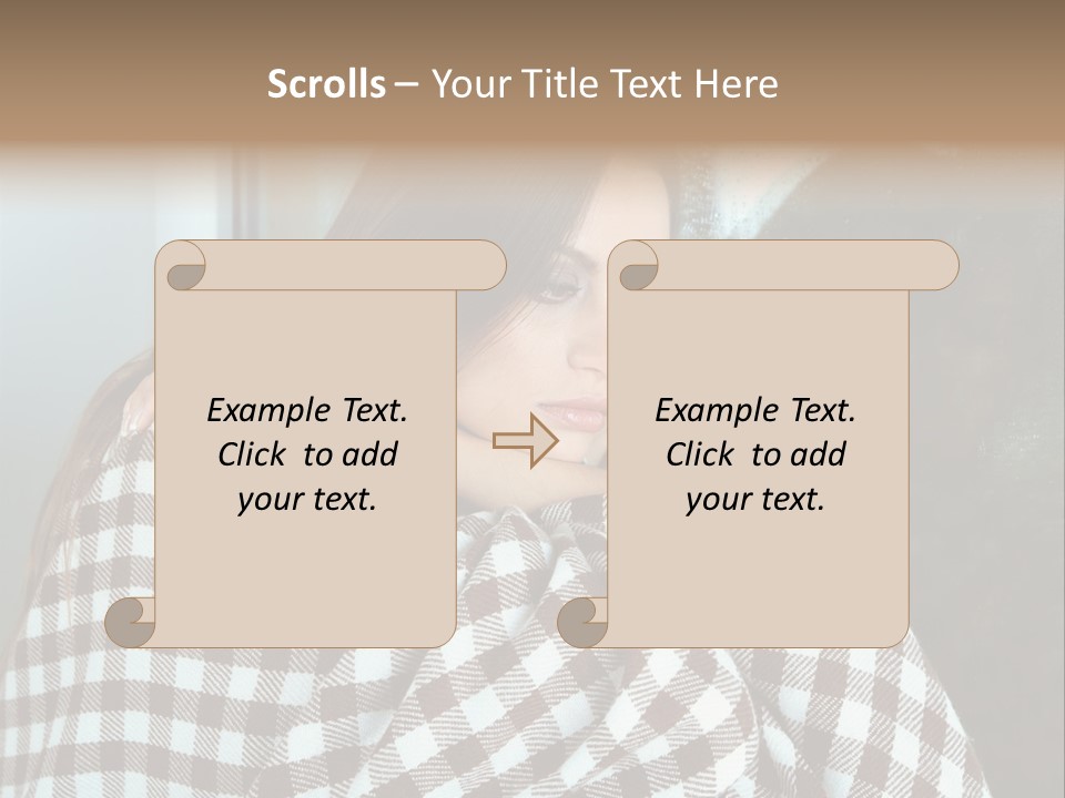 Displeased Desperation Girl PowerPoint Template