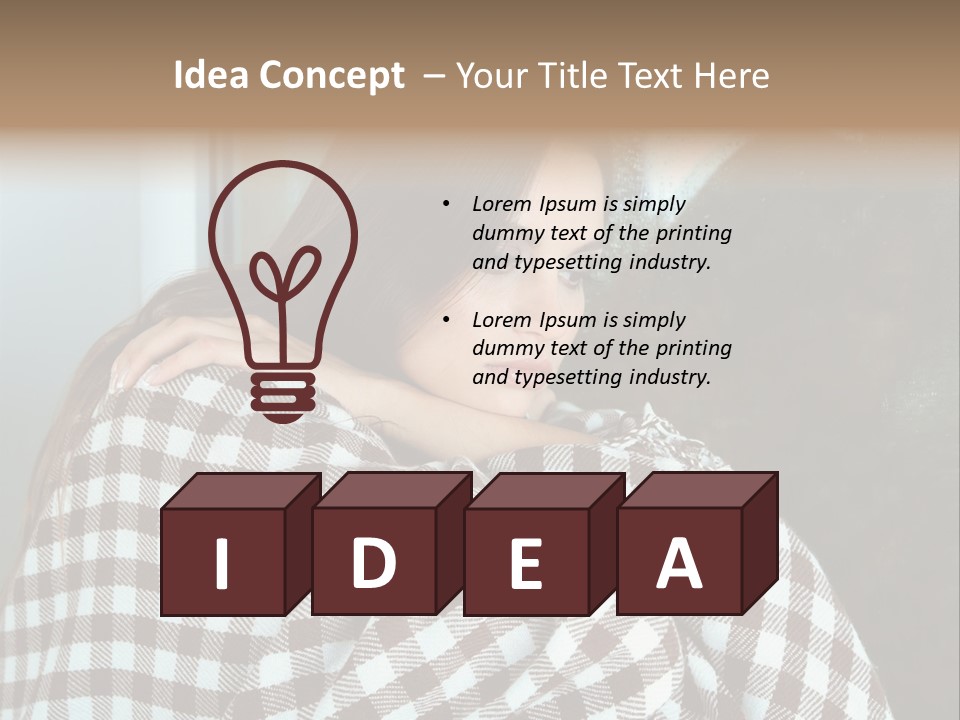 Displeased Desperation Girl PowerPoint Template