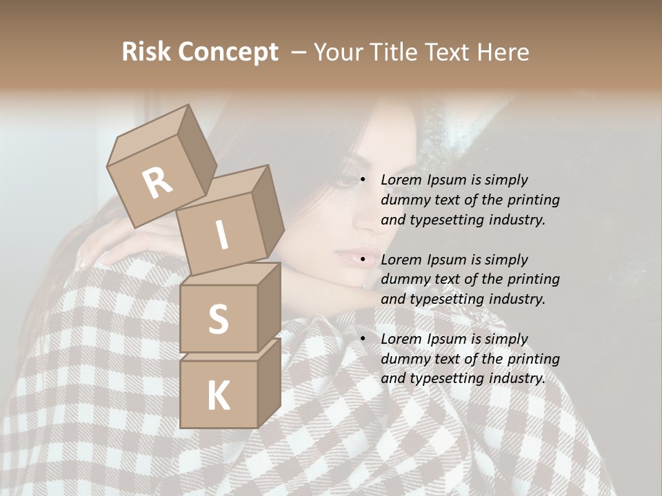 Displeased Desperation Girl PowerPoint Template