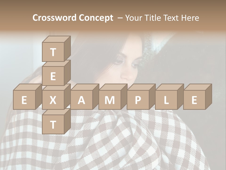 Displeased Desperation Girl PowerPoint Template