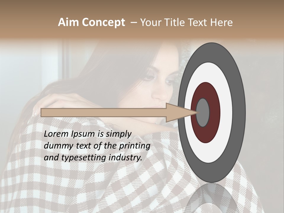 Displeased Desperation Girl PowerPoint Template