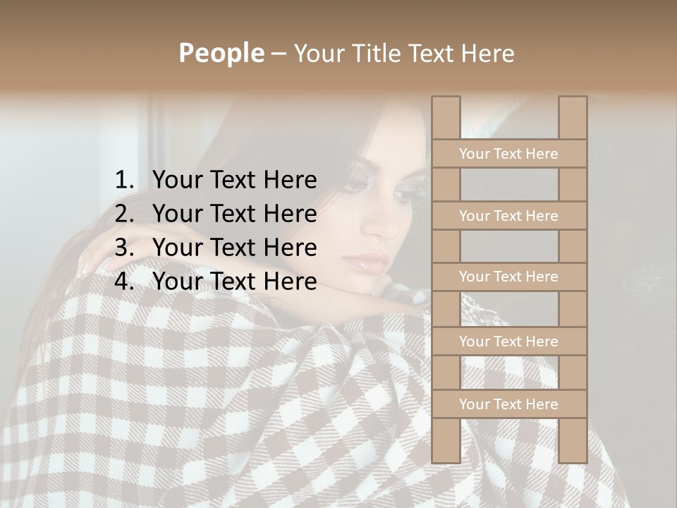 Displeased Desperation Girl PowerPoint Template