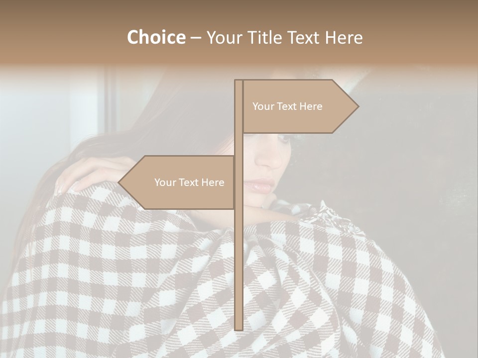 Displeased Desperation Girl PowerPoint Template