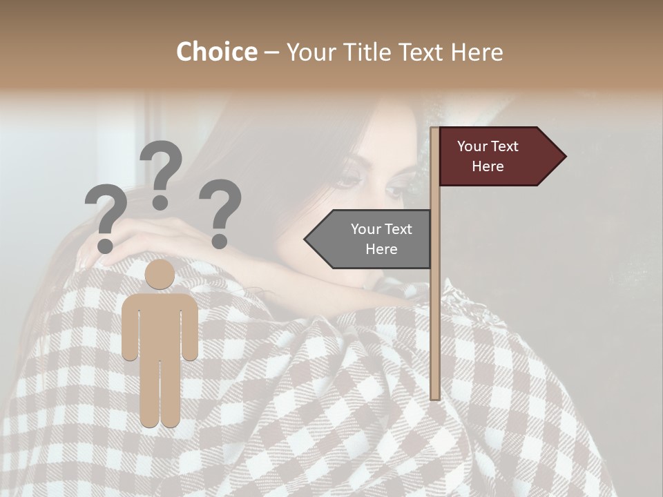 Displeased Desperation Girl PowerPoint Template