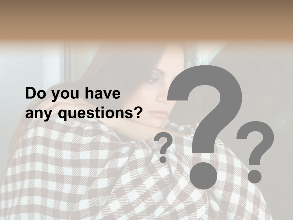 Displeased Desperation Girl PowerPoint Template