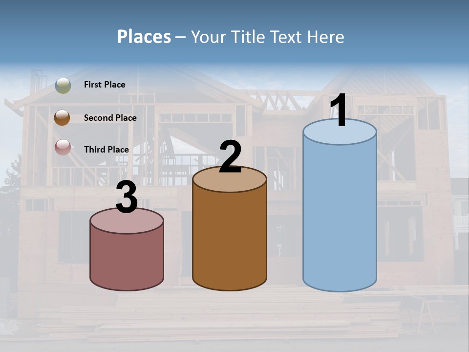 Plywood Facade Real Estate PowerPoint Template