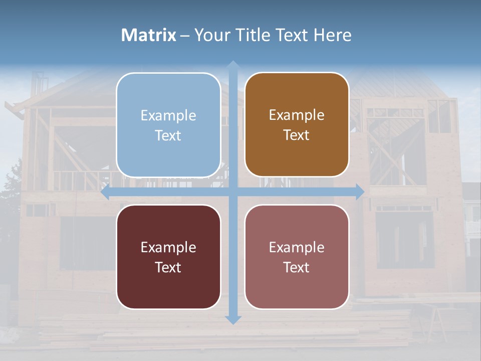 Plywood Facade Real Estate PowerPoint Template