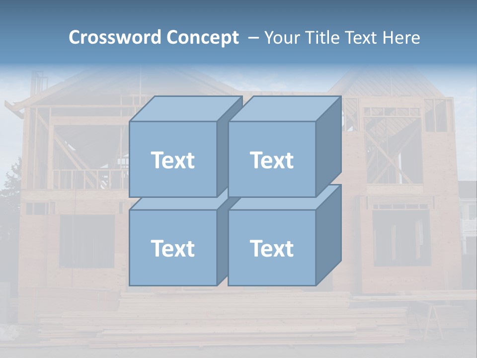 Plywood Facade Real Estate PowerPoint Template