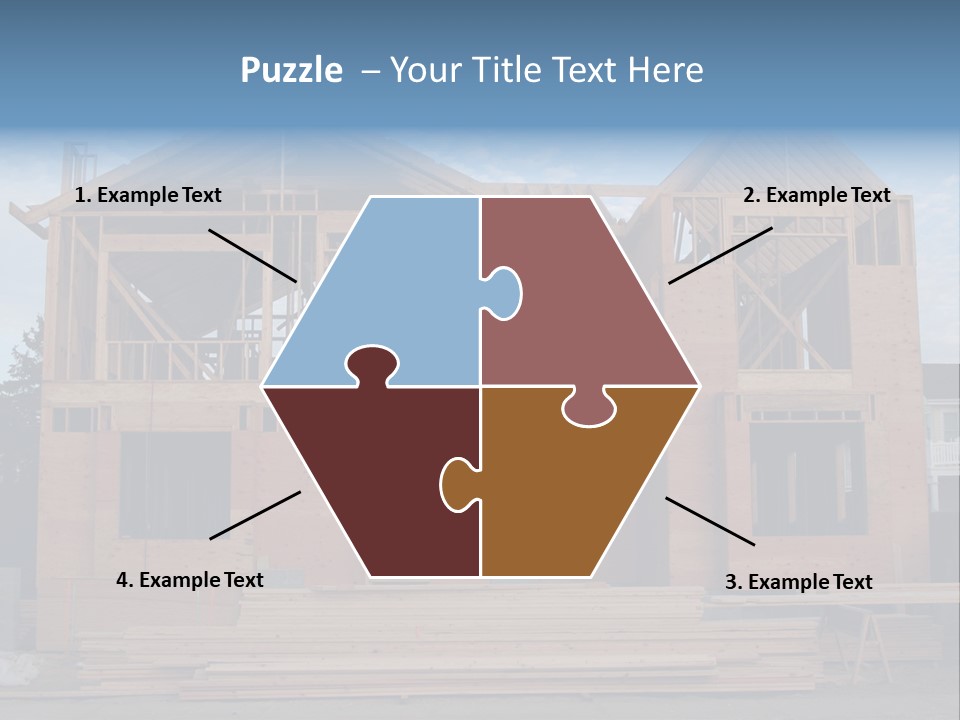 Plywood Facade Real Estate PowerPoint Template