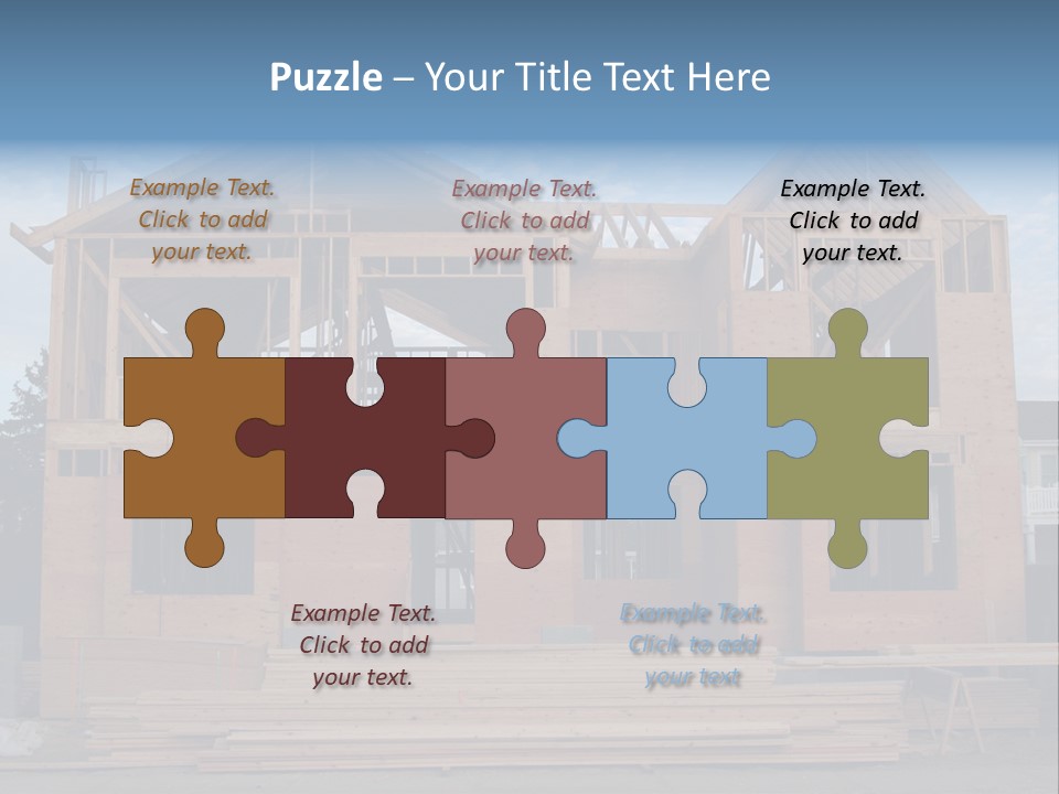 Plywood Facade Real Estate PowerPoint Template