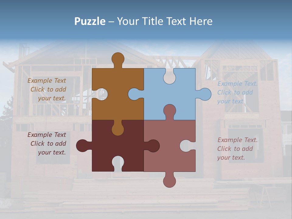 Plywood Facade Real Estate PowerPoint Template