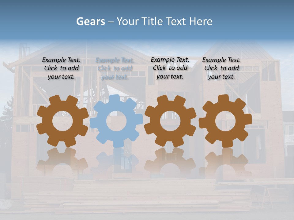 Plywood Facade Real Estate PowerPoint Template