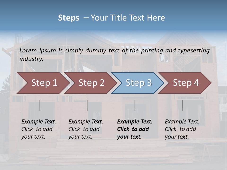 Plywood Facade Real Estate PowerPoint Template