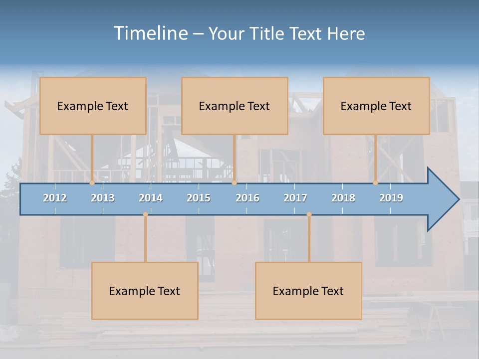 Plywood Facade Real Estate PowerPoint Template