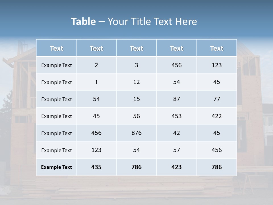 Plywood Facade Real Estate PowerPoint Template