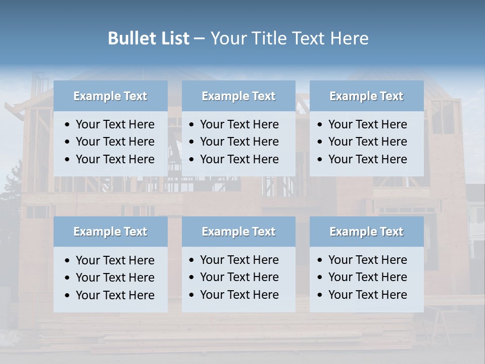 Plywood Facade Real Estate PowerPoint Template