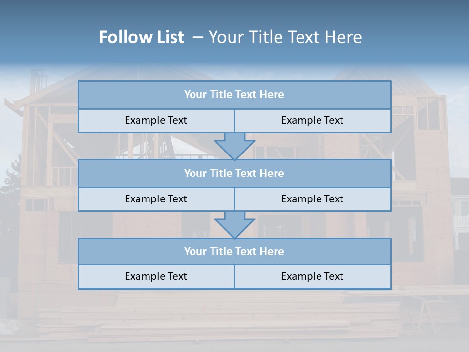 Plywood Facade Real Estate PowerPoint Template