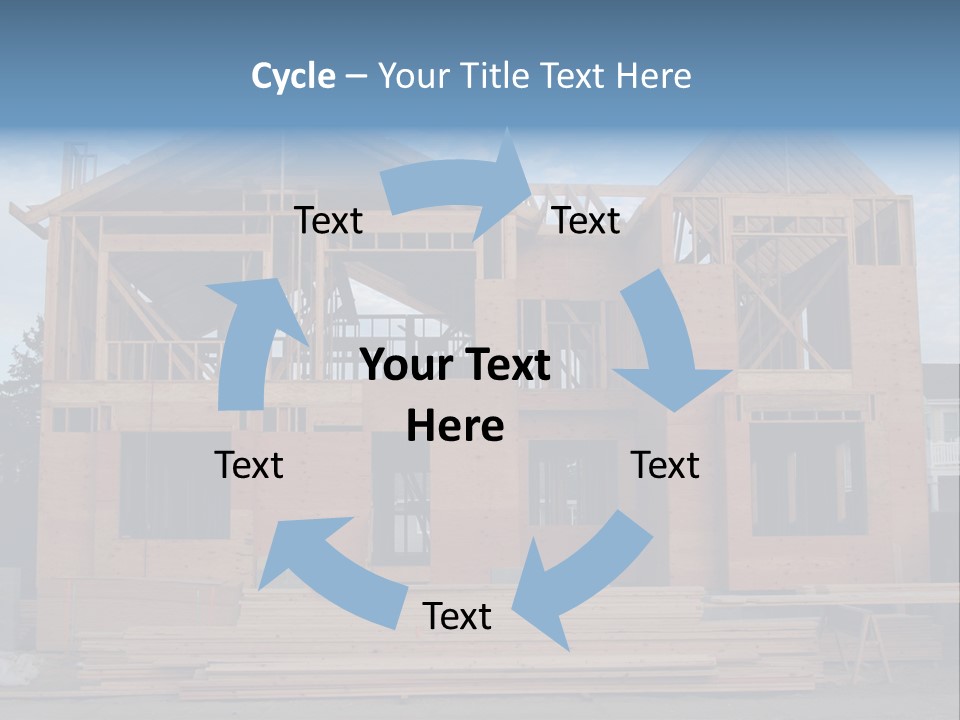 Plywood Facade Real Estate PowerPoint Template