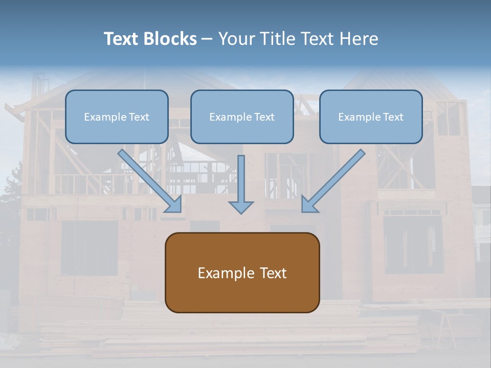 Plywood Facade Real Estate PowerPoint Template