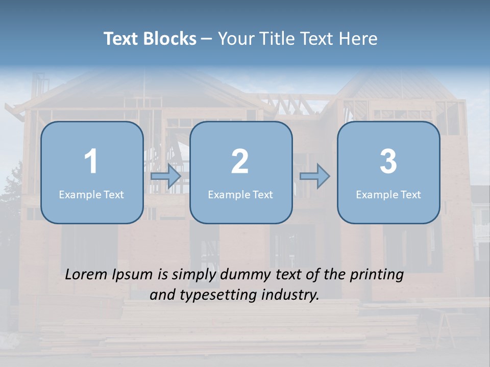 Plywood Facade Real Estate PowerPoint Template
