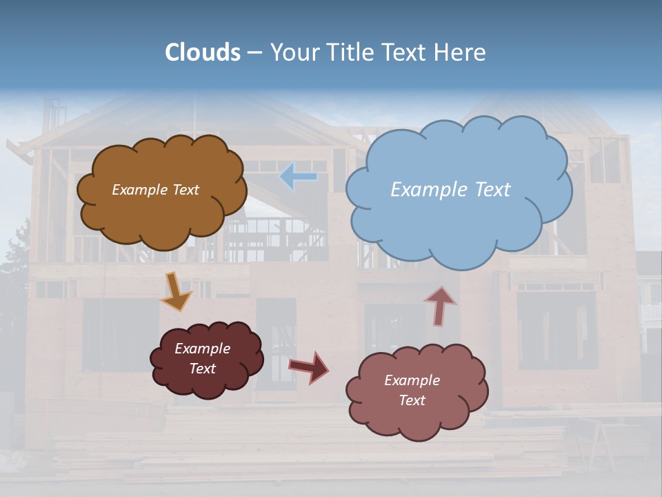 Plywood Facade Real Estate PowerPoint Template