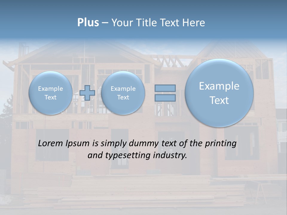 Plywood Facade Real Estate PowerPoint Template