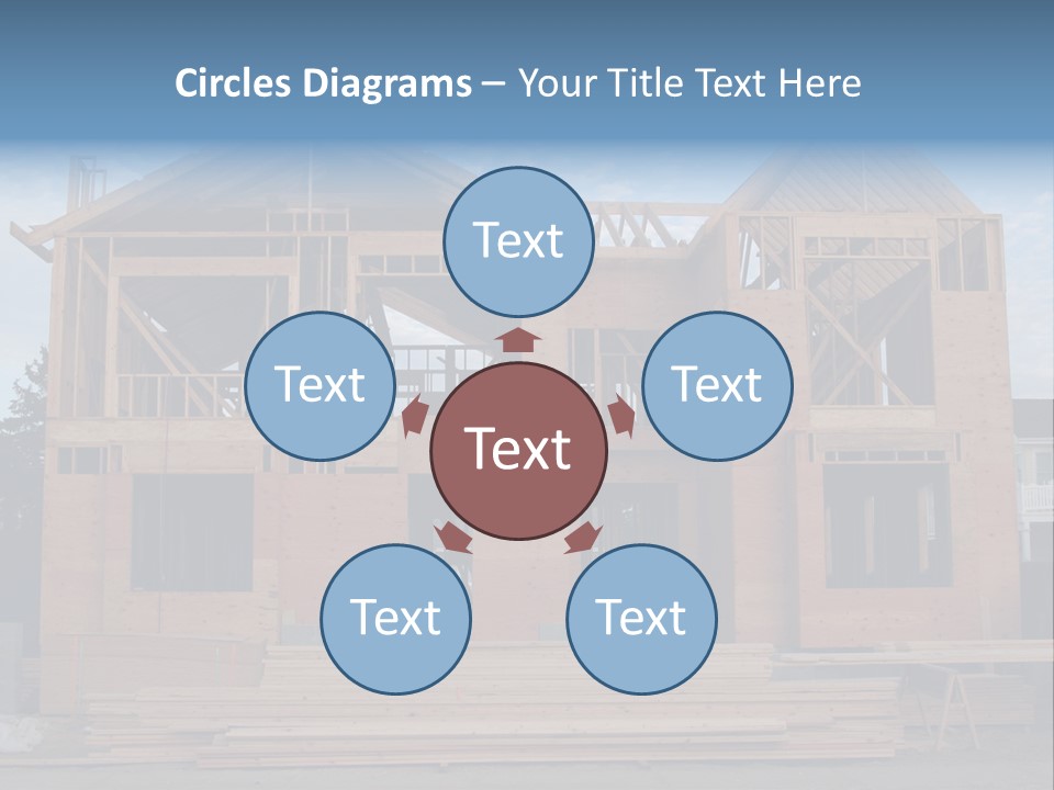 Plywood Facade Real Estate PowerPoint Template