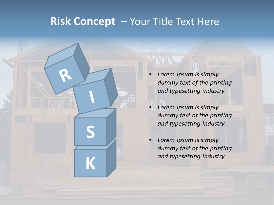 Plywood Facade Real Estate PowerPoint Template