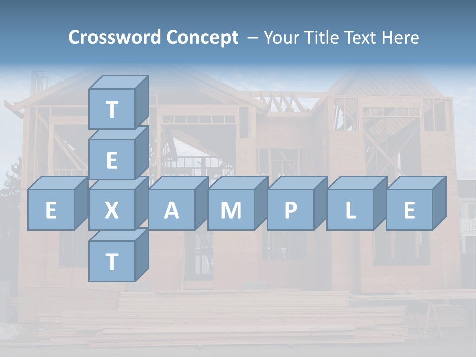 Plywood Facade Real Estate PowerPoint Template
