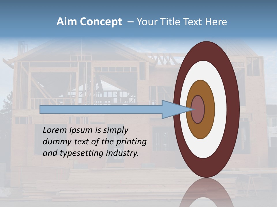 Plywood Facade Real Estate PowerPoint Template