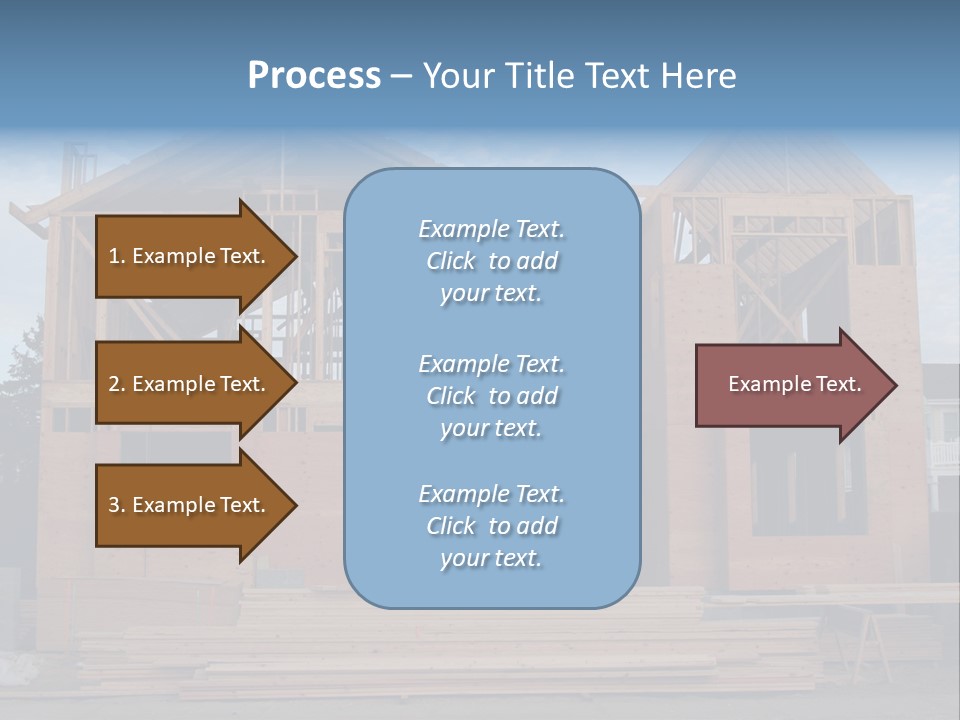 Plywood Facade Real Estate PowerPoint Template