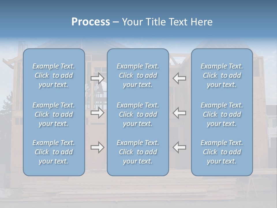 Plywood Facade Real Estate PowerPoint Template