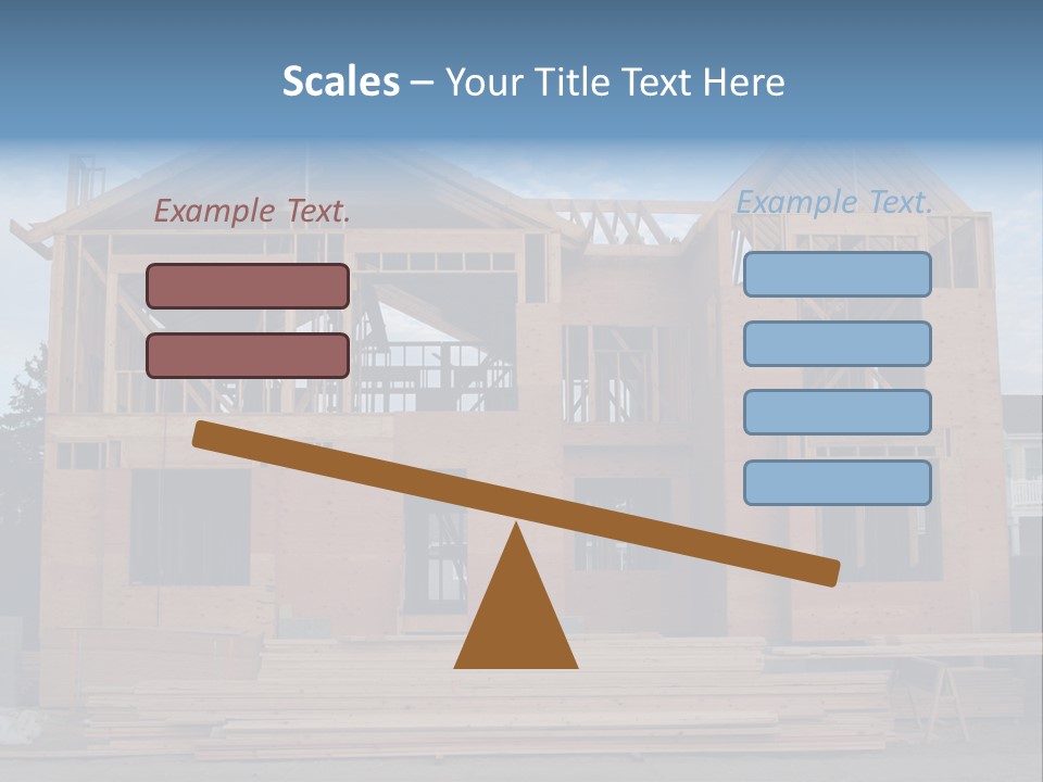 Plywood Facade Real Estate PowerPoint Template