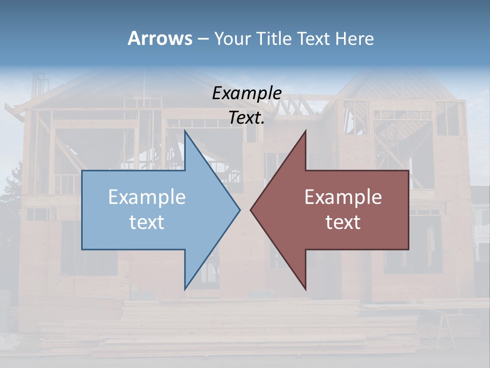 Plywood Facade Real Estate PowerPoint Template