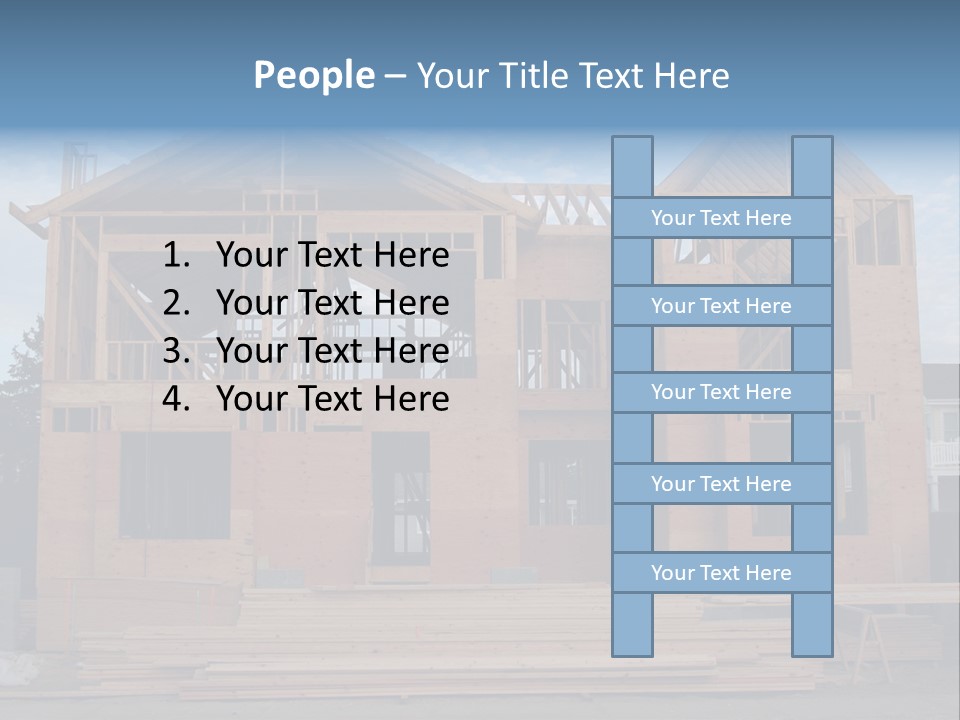 Plywood Facade Real Estate PowerPoint Template