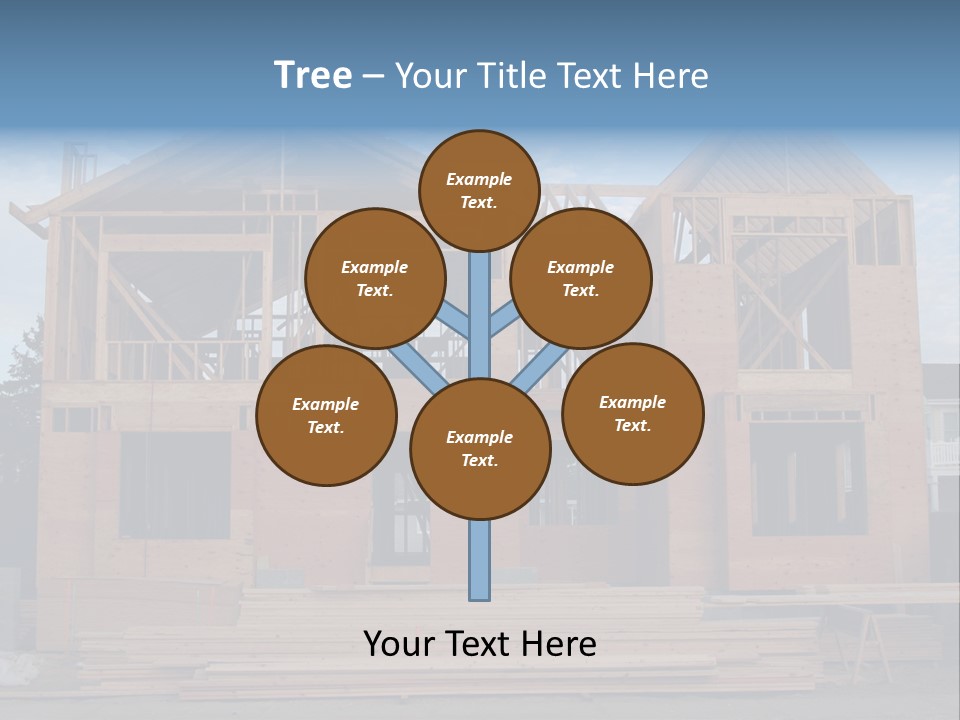 Plywood Facade Real Estate PowerPoint Template